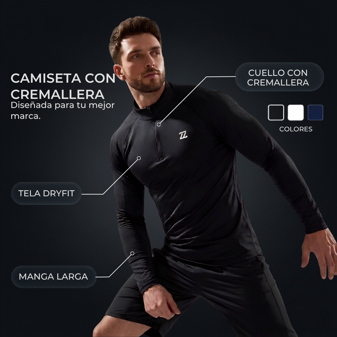 ZH Camiseta Cremallera